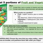 Eat 5 portions of Fruit and Vegetables per day